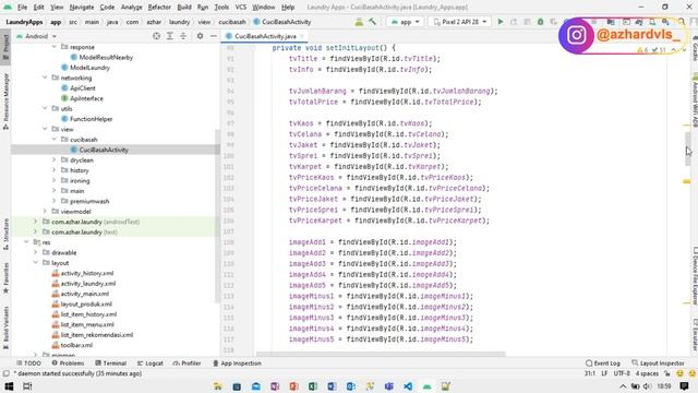 Tutorial Membuat Aplikasi Laundry dengan Android Studio смотреть онлайн