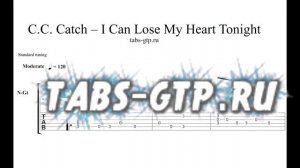 C.C. Catch - I Can Lose My Heart Tonight - ноты для гитары табы аранжировка