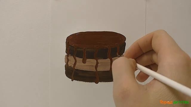 Рисуем пирожное "Брауни" смотреть онлайн