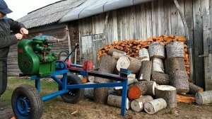 Самодельный гидравлический дровокол с двигателем УД -1