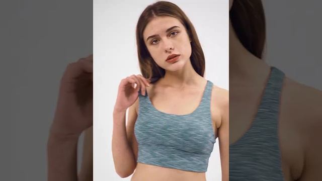 S2026-3 MAYLIFY Women's Strappy Back Wirefree Padded Workout Yoga Sports Bra смотреть онлайн