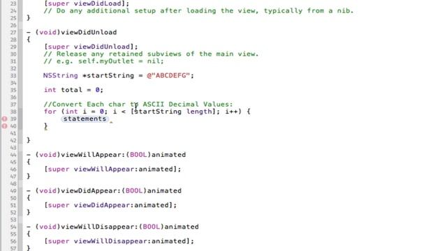 iPhone Programming: Converting Strings to their ASCII Decimal Values