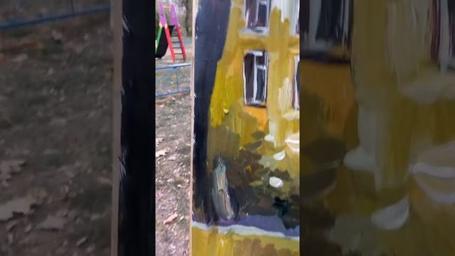 Пишу акрилом на пленере осенью 2021 года в живописном Запорожском дворике. смотреть онлайн