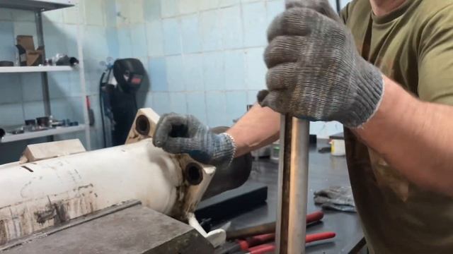 Разбор аутригера бетононасоса #гидравлика #спецтехника #аутригер #бетононасос