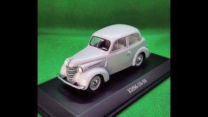 Модель автомобиля КИМ 10-50 серого цвета в масштабе 1:43 от DIP-models
