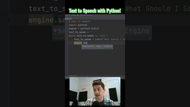 Talk to Text with Python! #programming #code #tutorial