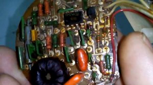 Зеленые и рыжие конденсаторы,самые дорогие радиодетали в емкостном датчике,от РОС-101, драгметалл