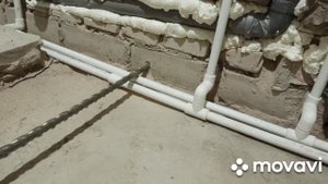 Испытание перфоратора Интерскол сверления стены 40 см. Буром на 20