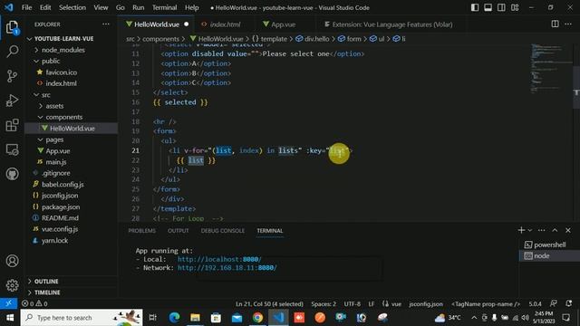Loop in Vue JS | v-for directive in Vue JS 3