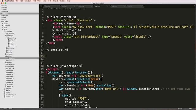 AJAXify Django Forms // Django Tutorial // Learn Python Django