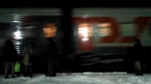 Поезд 089 Санкт-Петербург-Волгоград прибывает на Ж/Д станцию Алексиково