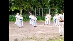 Сдача  на 6 кю Жёлтый пояс Киокушинкай.