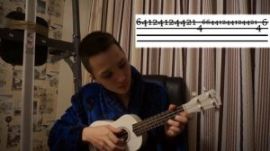 Калинка малинка на укулеле обучение