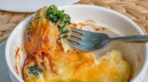 Сёмга запечённая с брокколи в сливках, Рецепт приготування в описах!