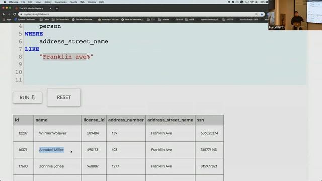 SQL murder mystery смотреть онлайн