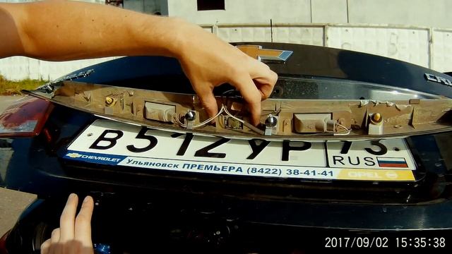 Замена кнопки багажника Chevrolet Cruze смотреть онлайн