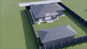 Одно этажный дом с гаражом