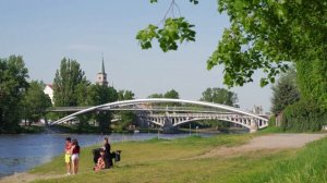 Пешеходный мост, Нимбург, Чехия. Pedestrian bridge, Nimburg, Czech Republic