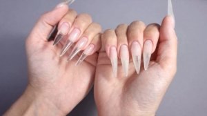 НАРАЩИВАНИЕ ДЛИННЫХ НОГТЕЙ НА СЕБЕ/crazy дизайн /сама себе мастер