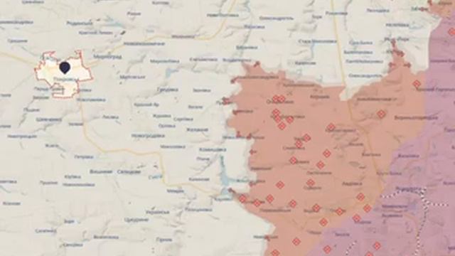 Динамика продвижения Армии России на Красноармейском направлении.