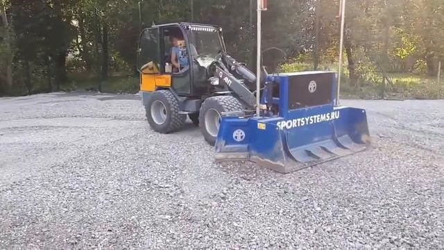 Лазерная планировка основания футбольного поля www.sportsystems.ru ФЛООРДИЗАЙН +7-499-670-45-55 смотреть онлайн