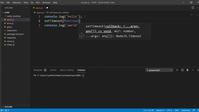 Asynchronous Vs Synchronous Programming | Node Js