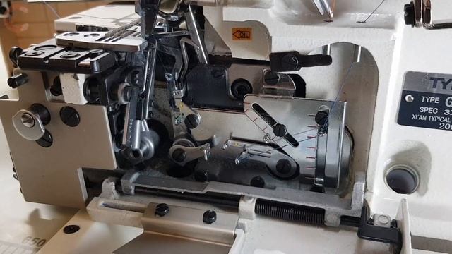 Как заправить 5-ти ниточный оверлок.