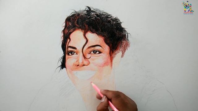 Drawing Michael Jackson and Coloring | With Pencils смотреть онлайн