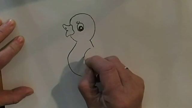Учимся рисовать утенка смотреть онлайн