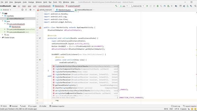 Control Bluetooth - Android Studio смотреть онлайн