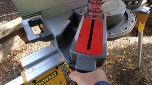 Great Combination - MILWAUKEE M18 12" compound miter saw on DEWALT DE7033-XJ stand