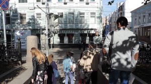 Москва От метро Кропоткинская по Гоголевскому бульвару -  17 июня 2014