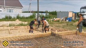 Комбинированный фундамент для керамзитобетонных блоков