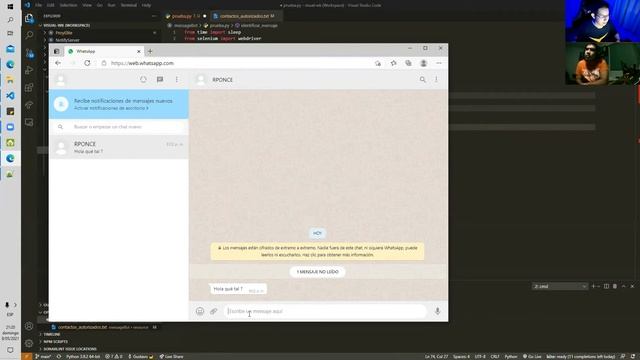 WhatsApp Bot V2 en Tiempo Real? | Python - Selenium
