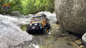 1/10 RC Car Axial SCX10 II | Defender Camel Trophy D110 | TOYOTA 4RUNNER | Off-road ASMR  #28