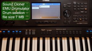 EMU Drumulator s80 Drum kit is on a Yamaha PSR SX700. Voice Expansion for Yamaha PSR & Genos.