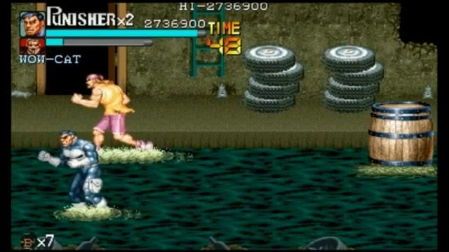 The Punisher. Arcade. Walkthrough (1 Coin) смотреть онлайн