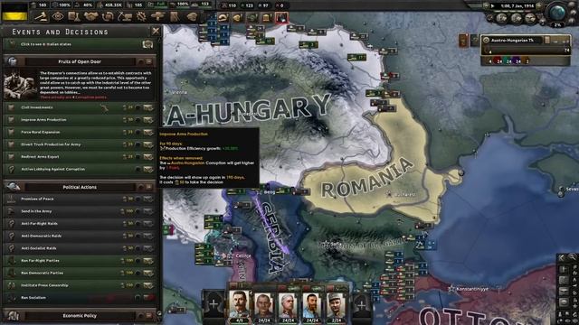 НОВАЯ АВСТРО-ВЕНГРИЯ В ПМВ - HOI4 The Great War Redux