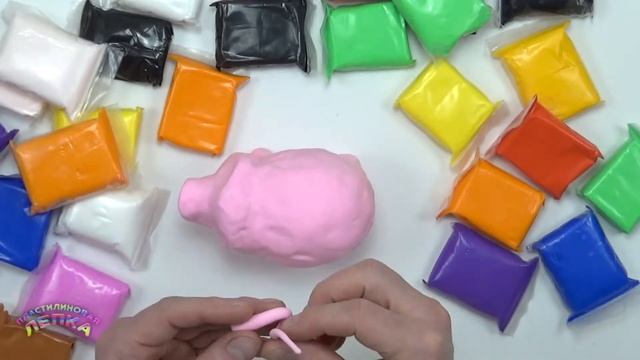СВИНКА СКВИШИ ИЗ ПЛАСТИЛИНА PLAY DOH | PIG SQUISHY PLASTICINE PLAY DOH смотреть онлайн
