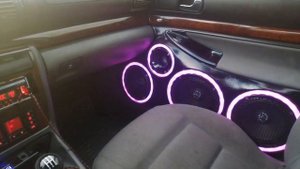 #peaksound52 Светодиодная подсветка динамиков