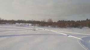 Самодельный мотобуксировщик. Модуль толкач. По глубокому снегу.