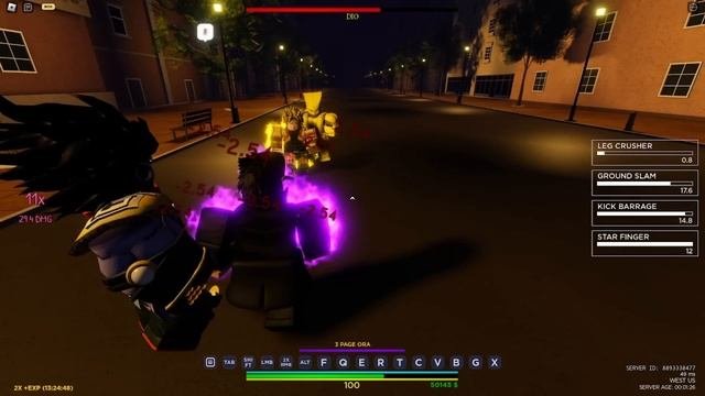 Jotaro Kujo VS DIO (Roblox Is Unbreakable)