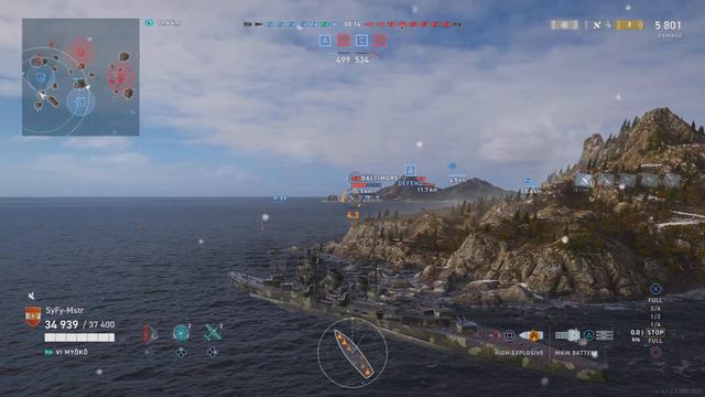 World of Warships: Legends T6 Myoko '1st Battle & Win' смотреть онлайн