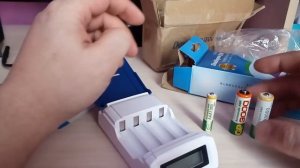Зарядное устройство для аккумуляторных батареек аа, ааа doublepow dp-k209 с AliExpress.