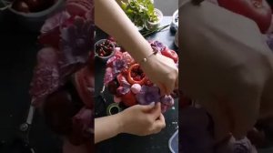 Мастер-класс, съедобный букет «Лиловые сумерки" от школы фуд-флористики Вегбукет