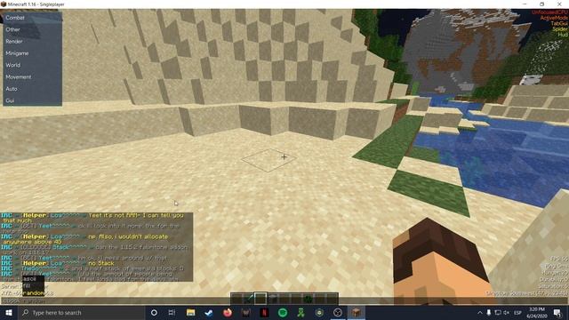 MINECRAFT HACK?MOD CLIENT ARISTOIS 1.16.1!