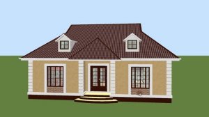 ✅ Супер проект дома 11 на 12 метров! Планировка Спальни на заднем фасаде  139-Вариант