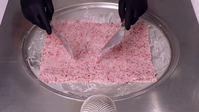 MARS ASMR - how to make Mars Chocolate Bar and Raspberries to the most delicious Ice Cream Rolls смотреть онлайн