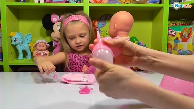 Кукла Беби Борн. Ярослава открывает подарок. Обзор куклы. Игрушки для детей. Doll Baby Born