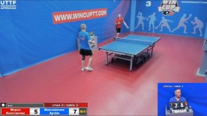 Мороз Константин 0-3 Максименко Артём   Турнир Восток 5 WIN CUP 18.06.21 ПрямаяТрансляция Зал3